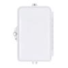 ABS Fiber Distribution Box White Layered Structure 6/4Core Fiber Distribution Box 21*13.5*4cm High Efficiency for FTTH SC FC