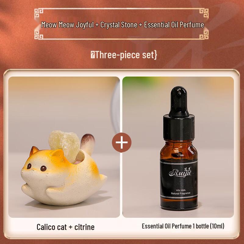 Cat Yo-Yo Crystal Ornaments Set