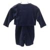 Celine Made In Japan Long Sleeve Velor Cardigan 90 Navy Romper Set Kid's Used