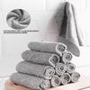 5PCS Cleaning Cloth Fiber Thickened Dishcloths High Absorbent Scouring Kitchen Washing Dish Rags Household Wipe Towels