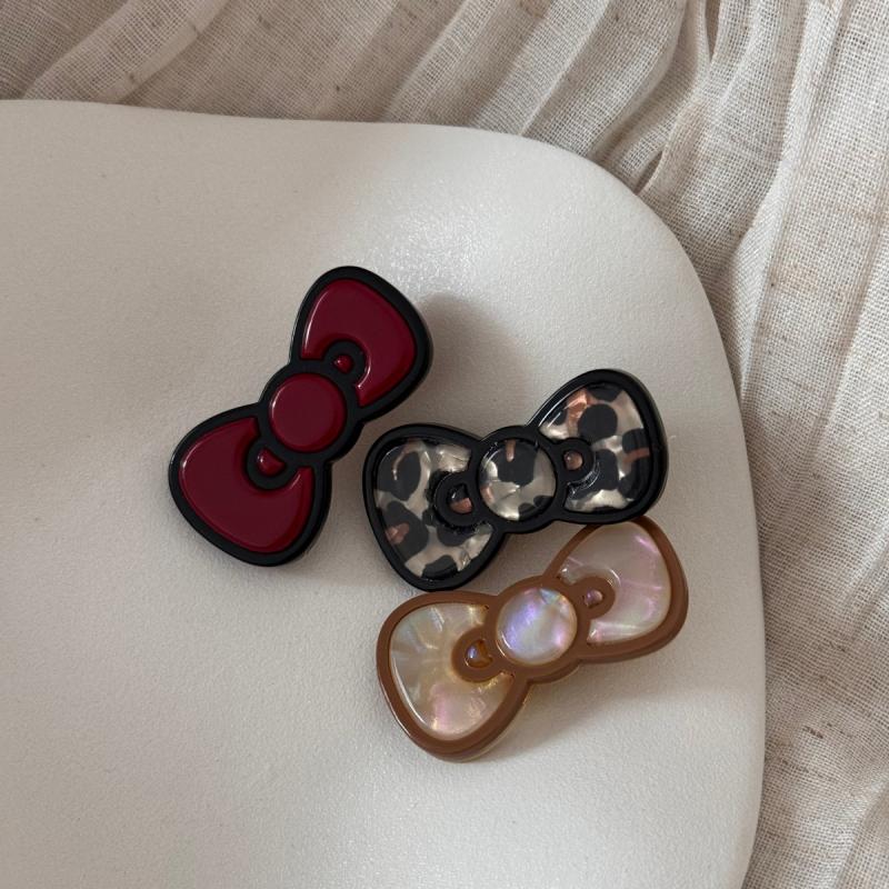 Cute Bow Hair Clip Women Sweet Cool Creative Stylish Side Hair Clip Trendy Daily Party Fashion Hair Accessories Gifts Daily Wear