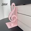 Treble Clef Table Ornament 3D Printed Music Note Bookend, Decorative Shelf Organizer, Modern Desk Decor for Home Creative Accessory Office Study,