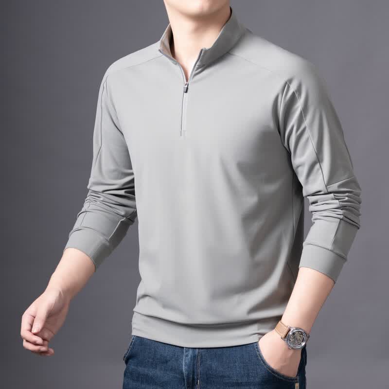 IMAGINEX Men's Half-Zip Stand-Up Collar Casual Sweatshirt