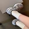 [SheII Su Yinyin] Internet celebrity of the same style~ 7cm breathable silver thick sole heightening casual sports shoes female dad shoes