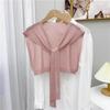 Thin Knitted Shawl Cloak Neck Wrap All-match Knitting Shawl  Clothes Decoration
