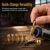 3 sets 0.5-3mm Capacity Brass Drill Chuck 4 Jaw Electric Drill Chuck  For Rotary Tools