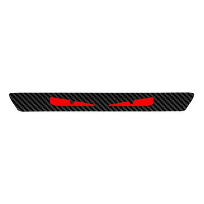 Universal 3D Carbon Fiber Look Sticker Emblem Devil Eyes Brake Tail Light Decal