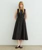 ARTID Button Sleeveless Flare Dress_Black