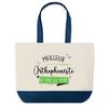 Shopping Bag - PLANETEE - Large Shopping Tote Bag - Blue - Cotton - 40 X 45 Cm
