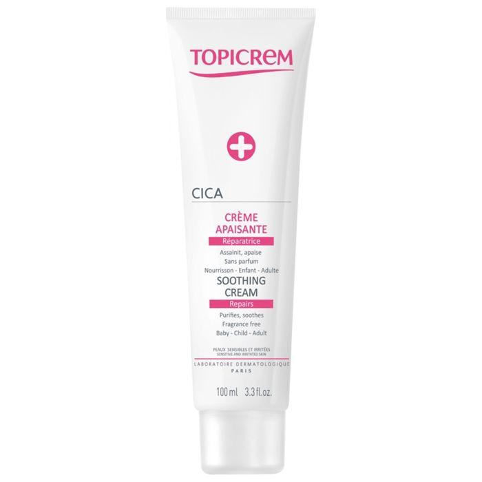 Crème apaisante réparatrice - Topicrem - Cica Crème - 100ml - Hypoallergénique - Pour enfants et adultes