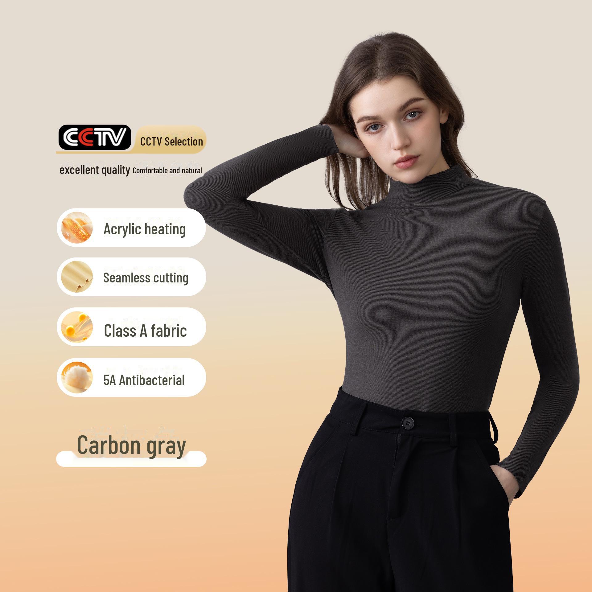 

Men s German Velvet Half Turtleneck Bottoming Shirt - Plush, Thickened, Thermal Outerwear; Unisex High-End Design Ladies, L