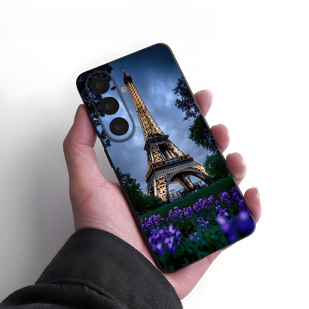 Eiffel Tower Phone Case For Samsung A25 A13 A33 5G A54 A36 A35 A56 A52 A14 Shockproof Soft Cover