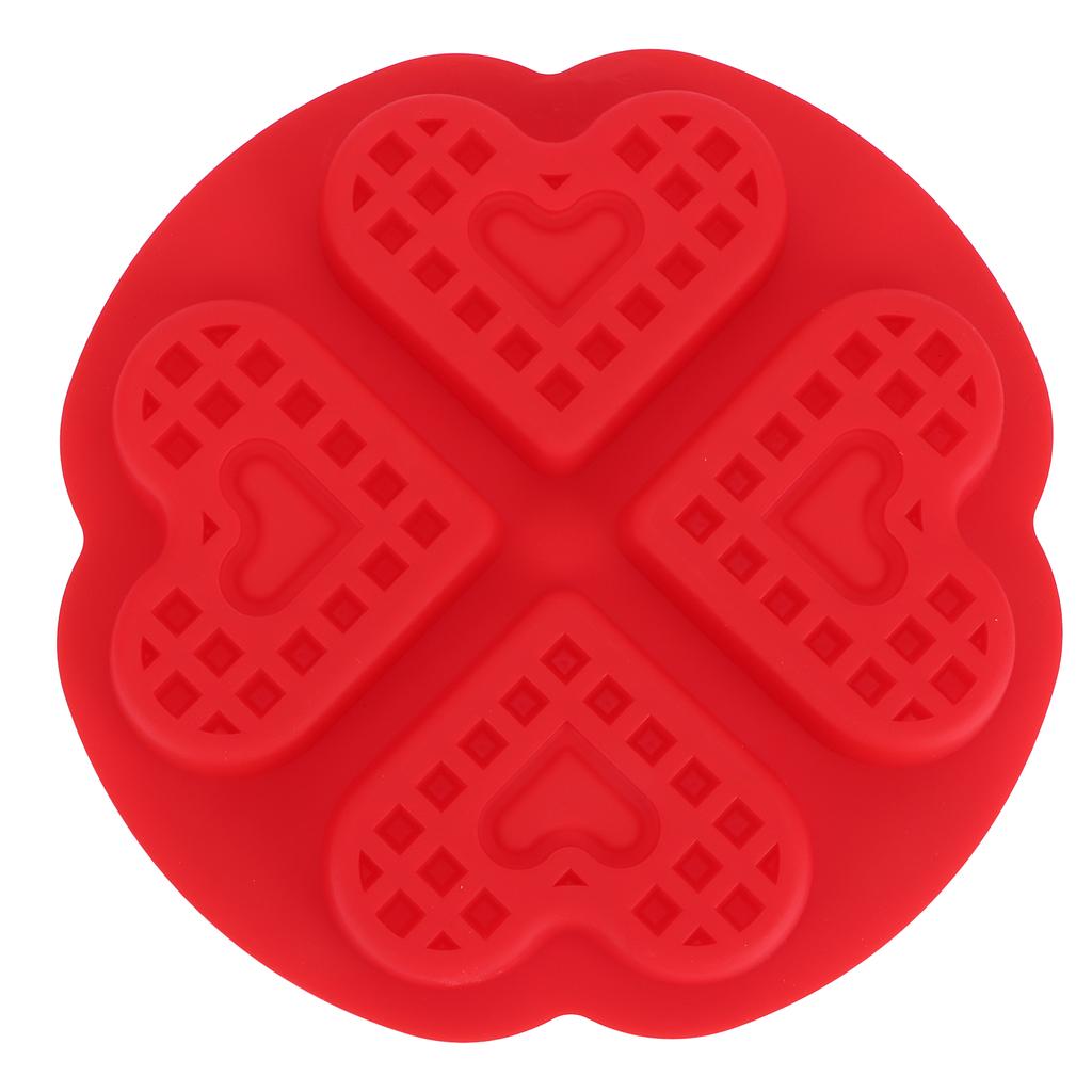 DIY Waffle Mold Reusable Silicone Muffin Cake Mould Baking Utensil Kitchen Accessory(4Grid