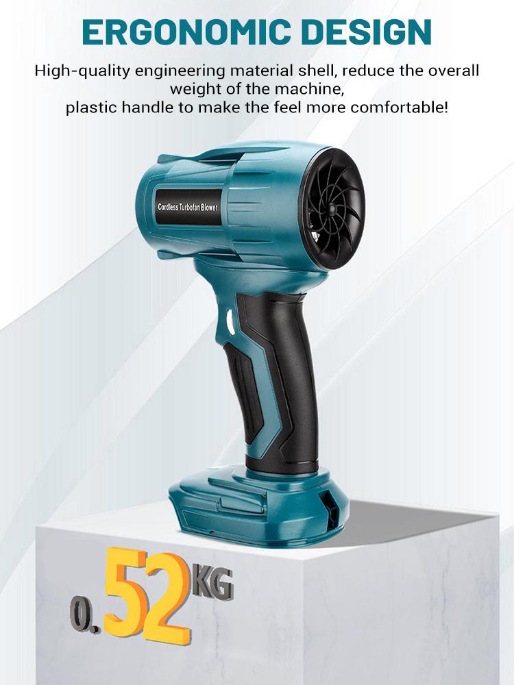 350W Violent Fan Blow Dryer 160000RPM Brushless Handheld Electric Turbo Jet Fan For Makita/Dewalt/Milwaukee 18V Li-ion Battery