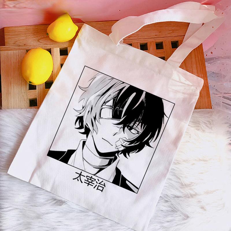 Bungou Stray Dogs Dazai сумка для покупок bolso bolsa сумка для вторичной переработки многоразовая сумка sacola string cabas 24*26cm