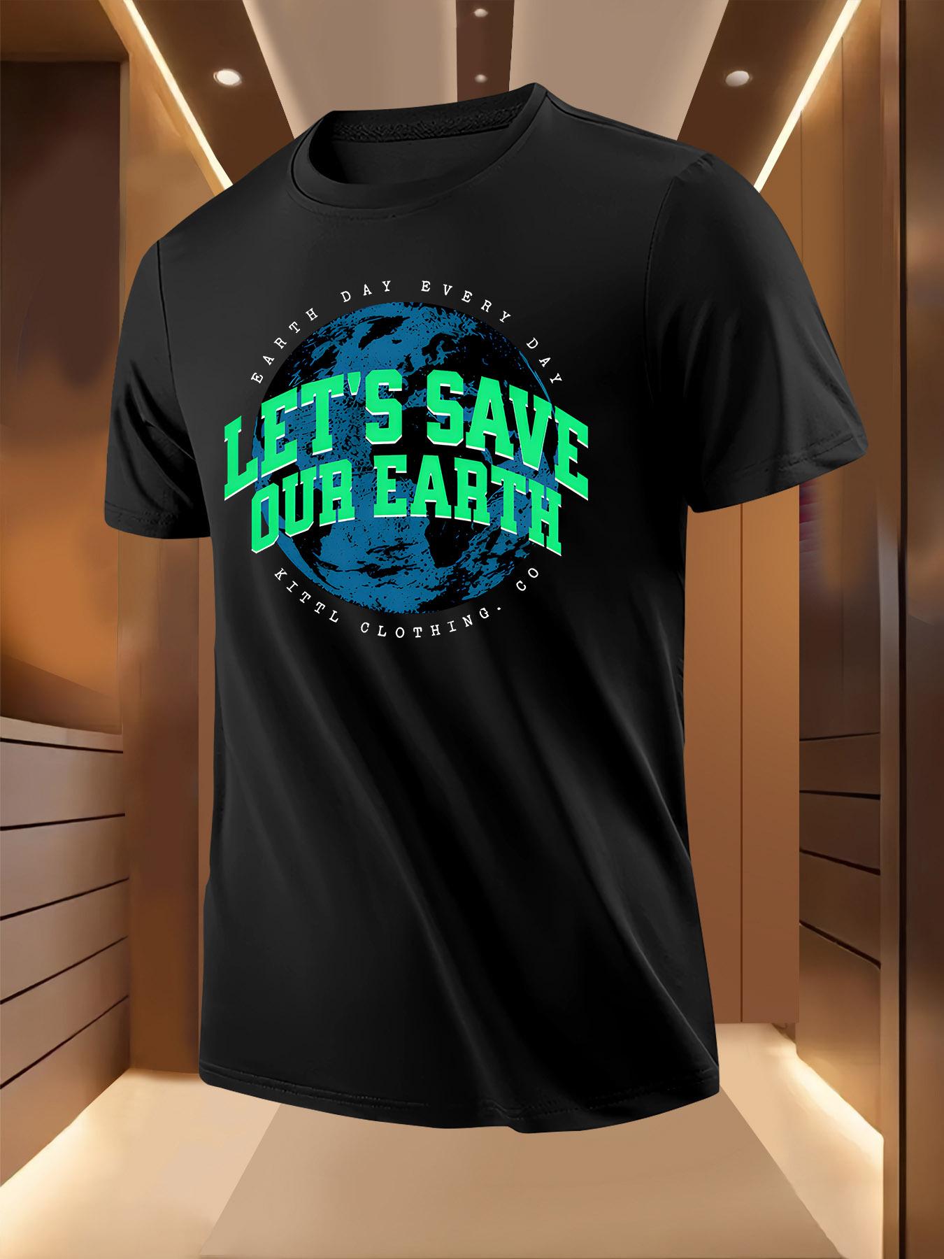 Save Our Planet Tshirt -  Let s Save Our Earth  Graphic T... XL