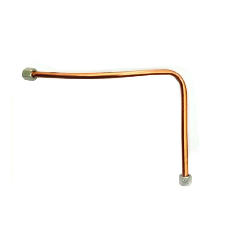 Tubo de Aire Comprimido de Escape Tono Cobre Acoplado Directamente Fácil de Instalar Tubo de Admisión 10 X 450mm/0.4\" X 17.7\"(D*L)