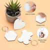 15 Pieces Sublimation Blank Keychain Kit for Key Ring Set DIY Heat Transfer Keychain Blanks with for Key Rings for Gradu