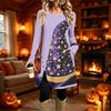 Women's Fashion Casual Printed Long Sleeve Round Neck Dress
