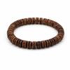 Daoist Lightning-Struck Wood Rune Bracelet: Original Pill-Shaped Design for Tranquility and Fortune.