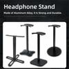 with Anti-Slip Base Headset Holder ABS & Aluminum Alloy Over-Ear Headset Holder  Desktop Use