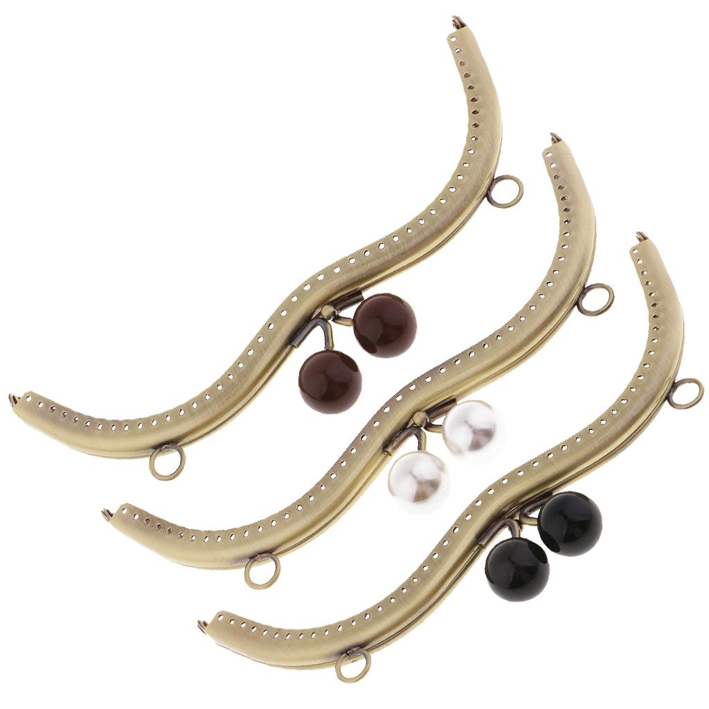 Iron Metal Frame Purse Kiss Clasp Lock Arch Handle DIY Bag Handcraft Jewelry Sewing Fasteners