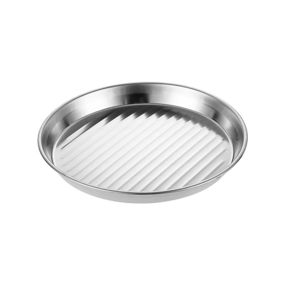 

Поднос для жареной курицы из нержавеющей стали, двуручная ручка, тарелка для подачи еды, форма для пиццы, рестораны S-Gold with Handle