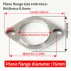 Car Exhaust Pipe Modification Stainless Steel 304 Thickened High Temperature Resistant Material Universal Welding Type Flange