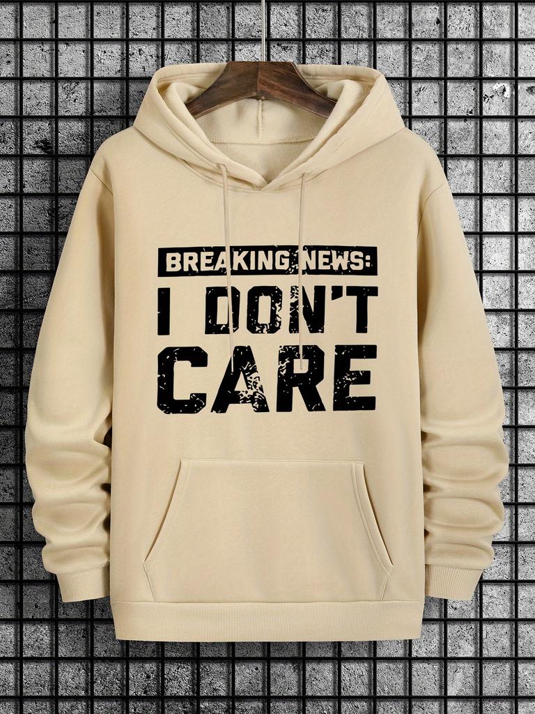 Langarm-Hoodies - Mir egal Herren Print Lässiger Gemütlicher Kapuzenpullover - Für Alle Jahreszeiten