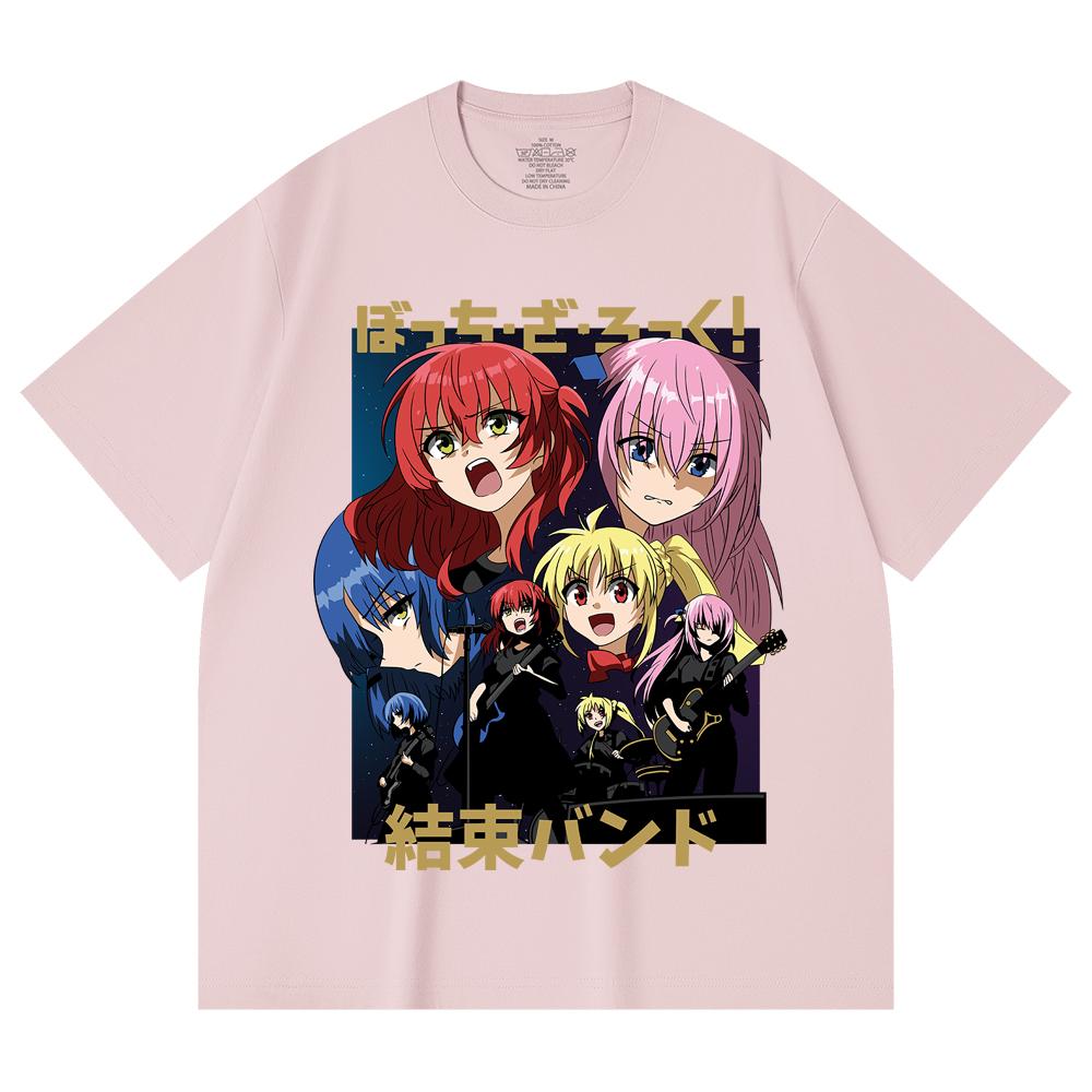 230 Gsm 100% Cotton Bocchi The Rock V1 Print Unisex Heavy Cotton T Shirt