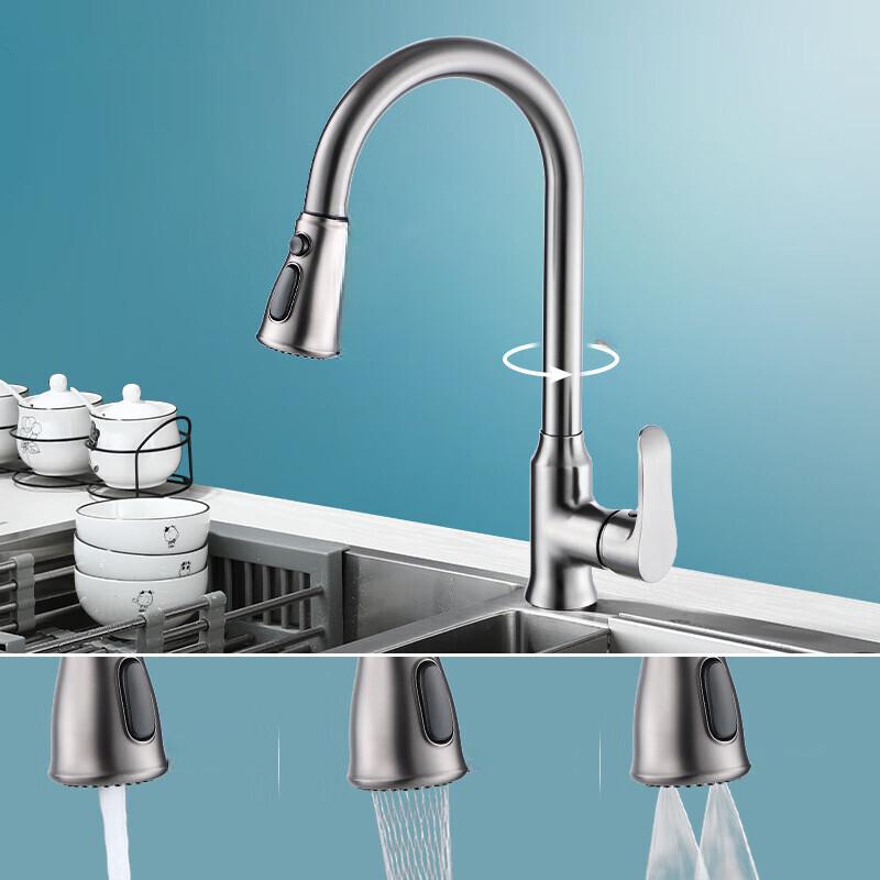 TLXT Rotatable Hot & Cold Kitchen Sink Faucet