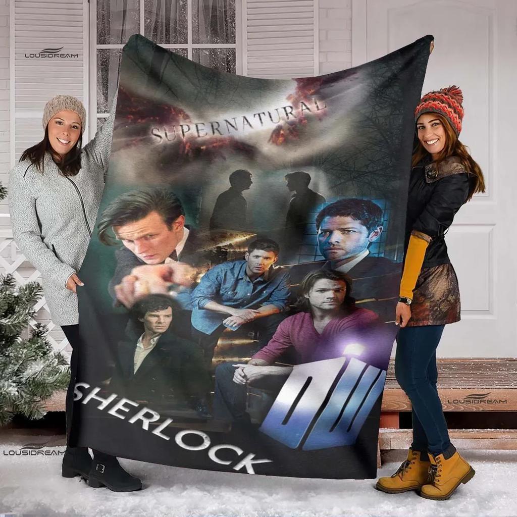 Multi-size Supernatural 3D Printing Four Seasons Blanket Sofa Cover Travel Bed Plush Blanket Lightweight Flannel Blanket