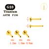 10 Stück G23 Titan 16G 18G 20G Push-in Stecker Rückseite Basis Ohrstecker Lippen Nasenpiercing Tragus Körperschmuck Zubehör
