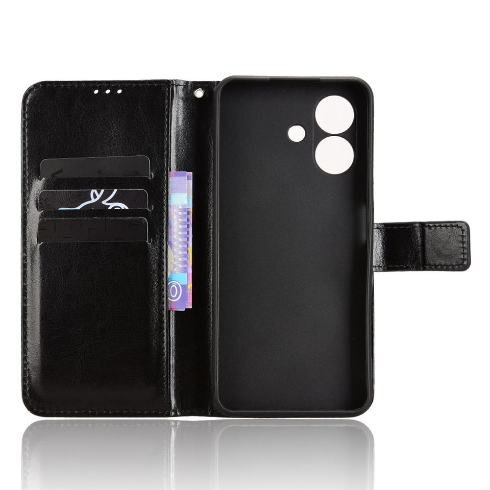 For Ulefone Note 21 Case Crazy Horse Texture PU Leather Phone Wallet Cover