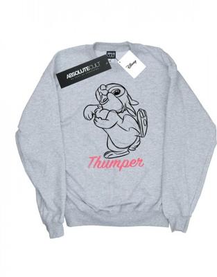 Girls Bambi Thumper Line Drawing Sweatshirt
