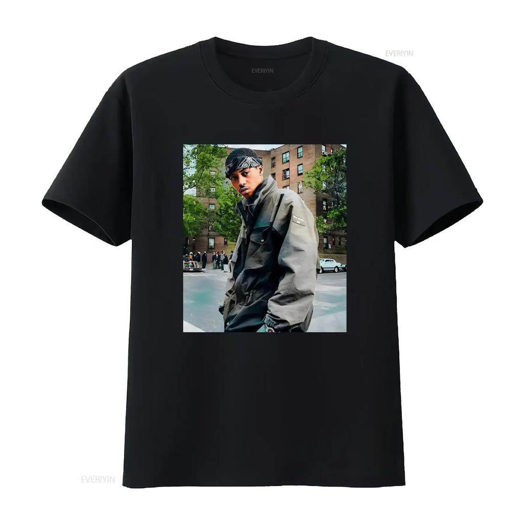 NAS T SHIRT Rap Tee 90s Hip Hop Size S 5XL Cotton Vintage Washed Casual Streetwear Slightly Breathable Top For Everyday Wear