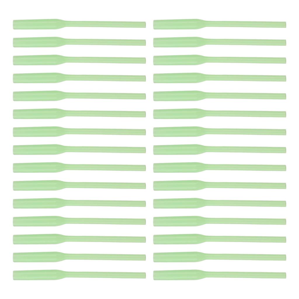 30Pcs Fishing PVC Positioner Tubes Luminous Soft Winding Preventing Portable Line Aligners Sleeve for Night Fishing