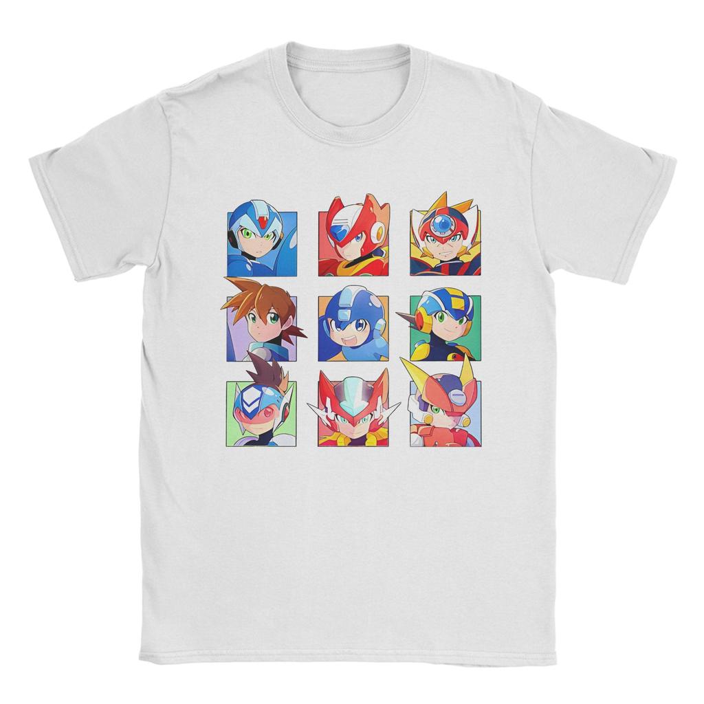 Casual Megaman X Games T-Shirt Men Cotton Short Sleeve  O-neck Summer Clothing
