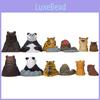 Cute Resin Animal Panda Dog Bear Sculptures For Gift Giving And Office Decoration