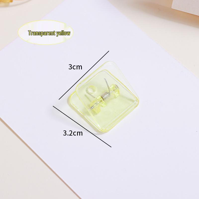 Acrylic Transparent Square Planner Clips for Documents & Tickets