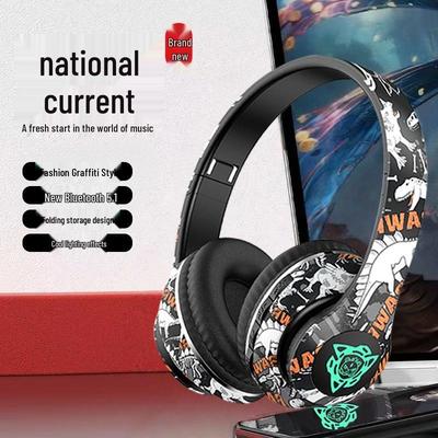 Bluetooth Noise-Cancelling Graffiti Wireless E-sports Headset P35