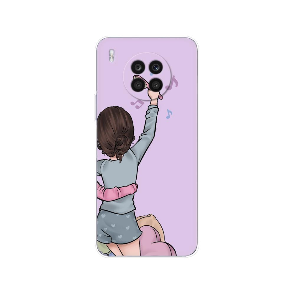 For Honor 50 Lite Case 6.67 Inch Silicon Back Cover Phone Case For Huawei Honor 50 Lite Soft Case TPU Bumper 50Lite Light Funda