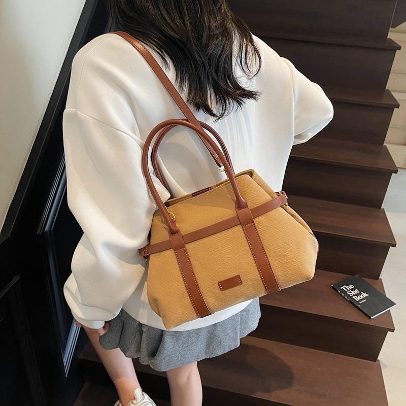 Fashion Daily Commuter Large Capacity Women's Handheld Underarm Bag New Canvas Women's Bag Tote Bag