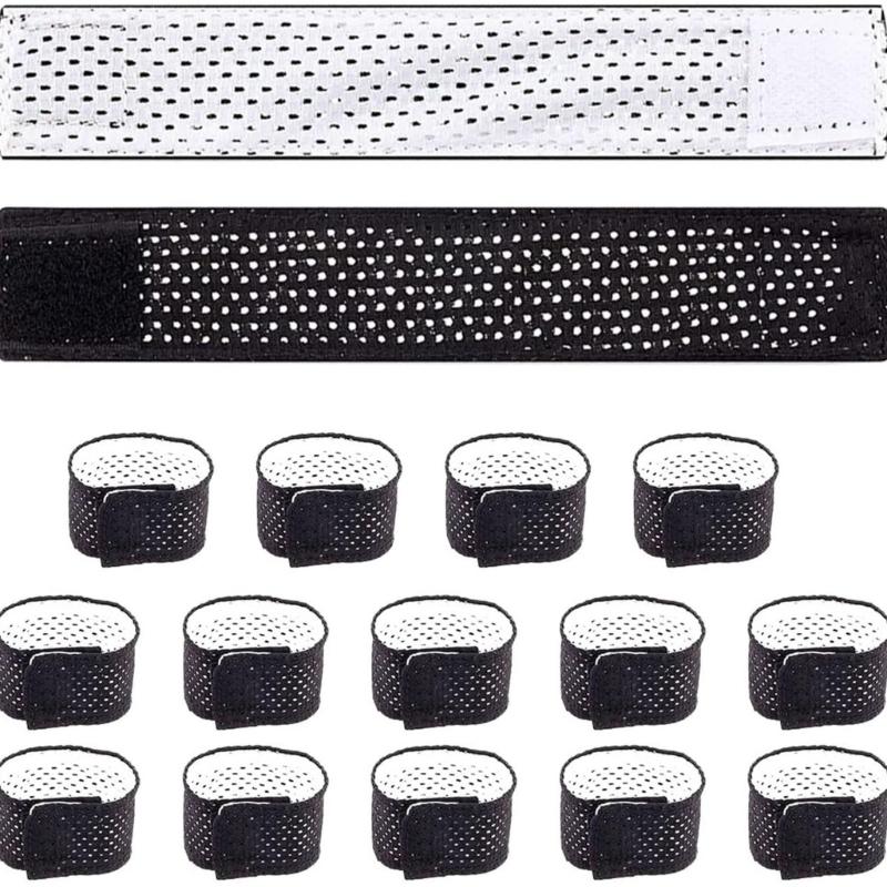 Pack Of 6/12 Reversible Shirt Sleeve Bands For Soccer And Softball With Hook And Loop Fasteners Sportwear Sleeve Tie