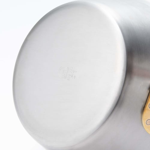 Endo Shoji Super Denji Tapered Pan, 21cm, Stainless Steel, for Induction Cooktops, Made in Japan, ATC22021