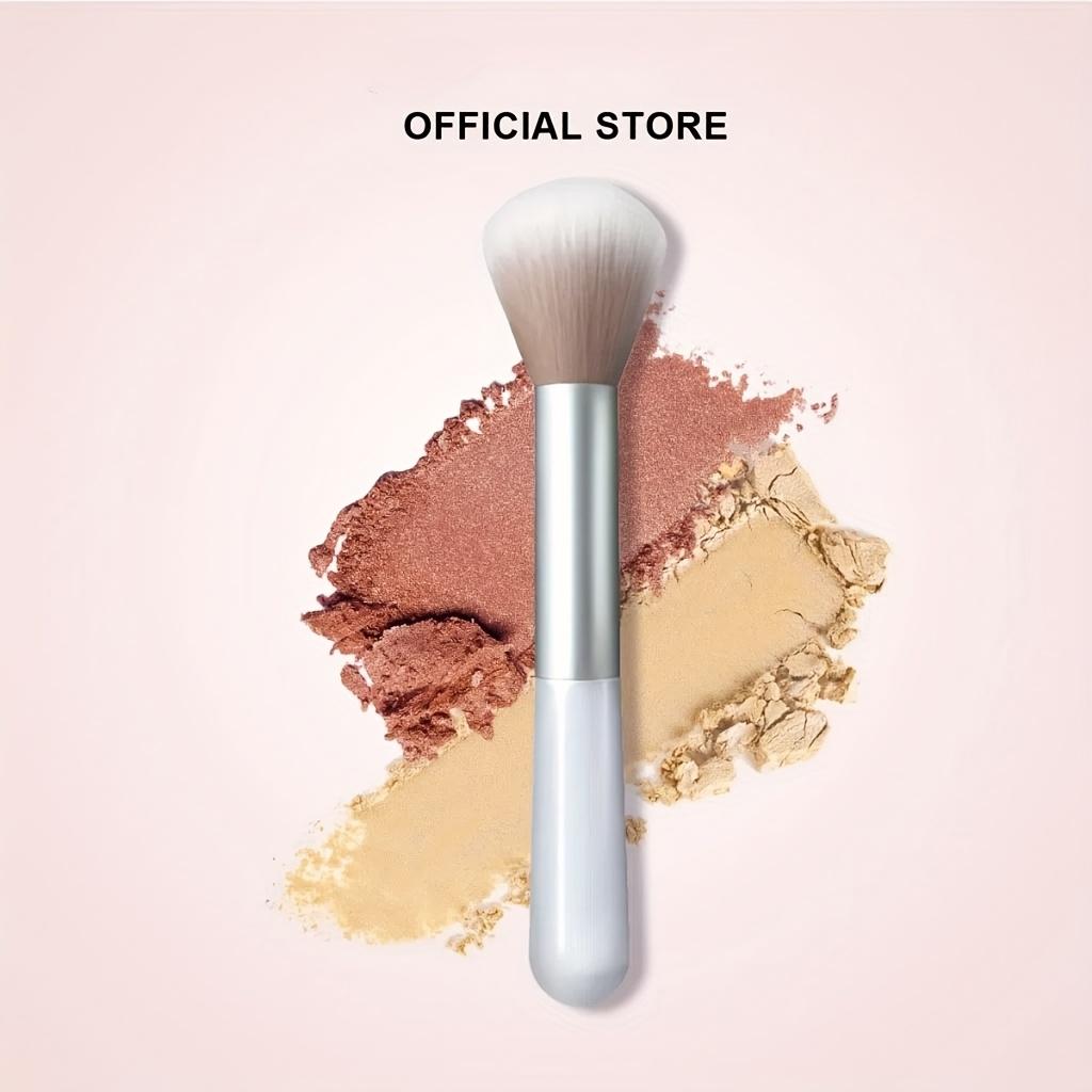1Set Three-color Blush + Blush Brush, Nude Makeup Natural Matte Milk Tea Color Lasting Rouge, Makeup Blush Palette