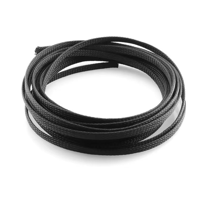 

3m/9.85ft PET Expandable Braided Sleeving Flexible Wire Mesh Sleeve Black For TV Audio PC Cords Protect From Pets Chewing 8&3m чорний