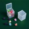 Mini Plastic Box Rectangular Translucent Packing Box Dustproof Durable Strong Jewelry Button Sundries Storage Case Container