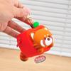 Wallet Panda Keychain Bamboo Silicone Earphone Bag Creative Red Panda Coin Purse  Bag Pendant