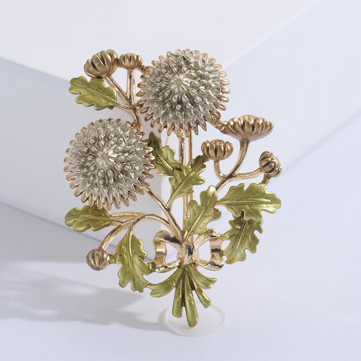 Винтажная пасторальная эмалевая глазурь брошь в виде цветка маргаритки с пряжкой темперамент женский костюм декоративный корсаж с аксессуарами